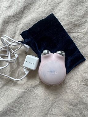 NuFace Mini Facial Toning Device with charger